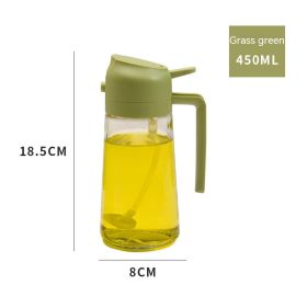 Spray Two-in-one Oiler Kitchen Barbecue Oil Spray Mist Oiler (Option: Green 450ml)