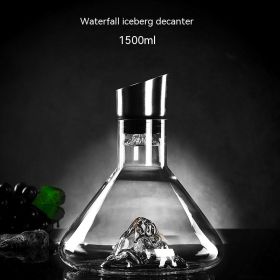 Iceberg Waterfall Fast Red Wine Wine Decanter Kitchen Gadgets (Option: Iceberg Wine Decanter 1500ml)